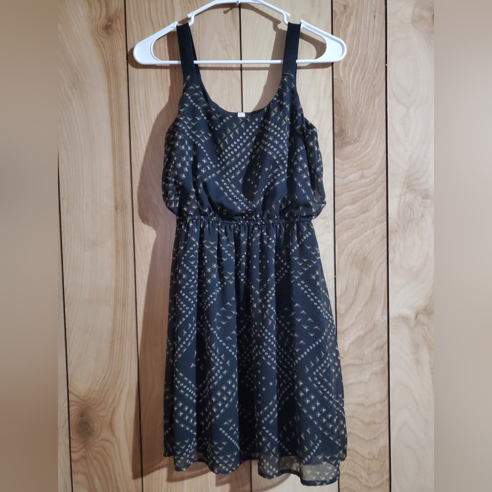 Black and White Patterned Dress